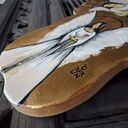 Anioł na teakowej desce 23cm x 18cm