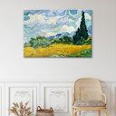 Pejzaż na płótnie 100x70 cm w stylu Van Gogha - gotowy do zawieszenia