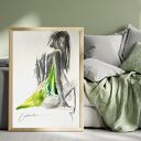 Green - obraz 100x70 cm w odcieniach zieleni