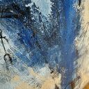 Szaman 2 - nowoczesny obraz abstrakcyjny ręcznie malowany 80x120 cm
