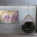 Obraz na ścianę KWIATY 44 fioletowy 120x80 cm