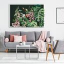 Nowoczesny obraz z kwiatami do salonu Nowdeco - ręcznie wykonany