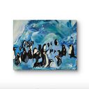 Obraz akrylowy Icebreakers 2 - pingwiny z Antarktydy 24x30x1 cm