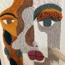 Boho obraz na ścianę 60x80 cm - punch needle 3D Sznurkowelove