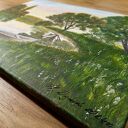 Nastrojowy pejzaż akrylowy „Cicha przystań” 30x40 cm na płótnie