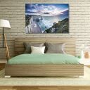 Obraz na płótnie z klifami Etretat i widokiem na ocean 120x80 cm