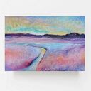 PEJZAŻ LAWENDOWY - rysunek formatu A3 pastele olejne