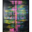 Wspominając Gerharda 13 - abstrakcyjny obraz na płótnie 100x80 cm