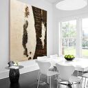 NOSTALGY - współczesny obraz malowany szpachelką z metaliczną strukturą 100x150 cm