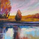 PEJZAŻ-praca formatu 18/24 cm