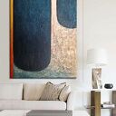 MANCHAS DE MAR - wielkoformatowy obraz abstrakcyjny art&texture 80x170 cm
