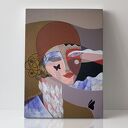 Obraz - wydruk 50x70 cm Dama z motylami