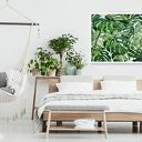 Obraz drukowany na płótnie KWIAT MONSTERA 120x80cm