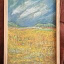 Gorący lipiec - obraz z pasteli suchych A4 (21x29,7 cm)