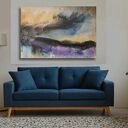 Moje mgły 54 - kolorowy obraz abstrakcyjny 150 x 100 cm (akryl, czarne boki)