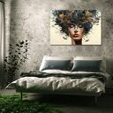 Abstrakcyjny obraz kobiety na płótnie 120x80 cm