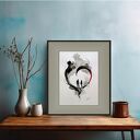 W objęciach serca, Akwarela 24x32 cm