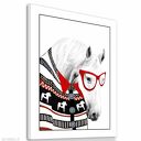 Obraz na płótnie - 60x80cm KOŃ W SWETRZE 02167 wysyłka w 24h