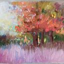 POMARAŃCZOWE DRZEWA-praca pastelami suchymi