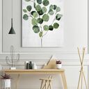 Obraz drukowany na płótnie Akwarelowa roślina eukaliptus 70x100 cm