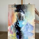 Lady - obraz kobiecy 60x80 cm na płótnie bawełnianym