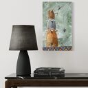 Dzień sprzątania. Giclee - obraz na płótnie Canvas z kotami
