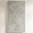 Płaskorzeźba ścienna 80x160 cm w kolorze RAL 9010