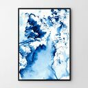Plakat obraz blue wave 50x70 cm B2