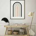 Plakat obraz Pastelowa Geometria #3 Hogstudio 70x100 cm