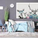 Nowoczesny obraz drukowany na płótnie - 120x80cm RODZINA JELENI wysyłka w 24h