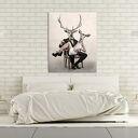 Obraz na płótnie - 80x100cm DEER LOVE 02102 wysyłka w 24h