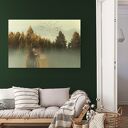 Obraz plakat 60x40 Natura - Kobieta i las