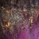 Candy Sky - obraz strukturalny do sypialni ze złotem i miedzią (120x70 cm)