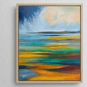 PEJZAŻ ABSTRAKCYJNY-obraz akrylowy formatu 60/50 cm