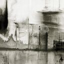 grafika 30x40 cm wykonana ręcznie, abstrakcja, elegancki minimalizm, obraz do salonu