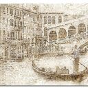 obraz XXL MIASTO 13 wenecja - 120x70cm na płótnie gondola