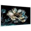 Obraz flower 1 BLACK 120x80 - nowoczesna elegancja premium