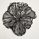 Wycinanka Black Flower II - ręcznie wykonany kwiat z czarnego papieru