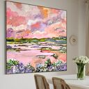 Obraz abstrakcyjny malowany 100x100 cm
