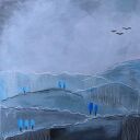 Pejzaż Górski II, akryl na płótnie