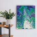 "Tajemnica oceanu" obraz ręcznie malowany, nowoczesne obrazy do salonu 40x50