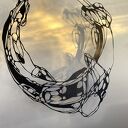 Black Ring 2 - abstrakcyjna wycinanka Enso z czarnego papieru (bez ramy)