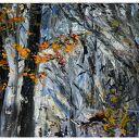 Las (forest III 40x50) - obraz ręcznie malowany na płótnie, do salonu
