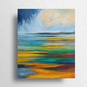 PEJZAŻ ABSTRAKCYJNY-obraz akrylowy formatu 60/50 cm