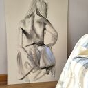 Komplet szkiców kobiecych 100x70cm - zmysłowa grafika dla kobiecego wnętrza