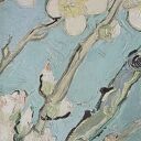 Samoprzylepna tapeta koło z motywem „Kwitnącego migdałowca” van Gogha