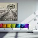 Obraz LAWENDA 1 120x70 cm - lawenda i kwiaty w stylu loft