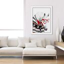 Obraz na płótnie 60x80 cm „Koń w swetrze” - gotowy do zawieszenia
