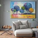Obraz na płótnie: drzewa, natura, las i łąka - krajobraz 120x80 cm (79601)