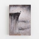 Rysunek węglem i akwarelą formatu A4